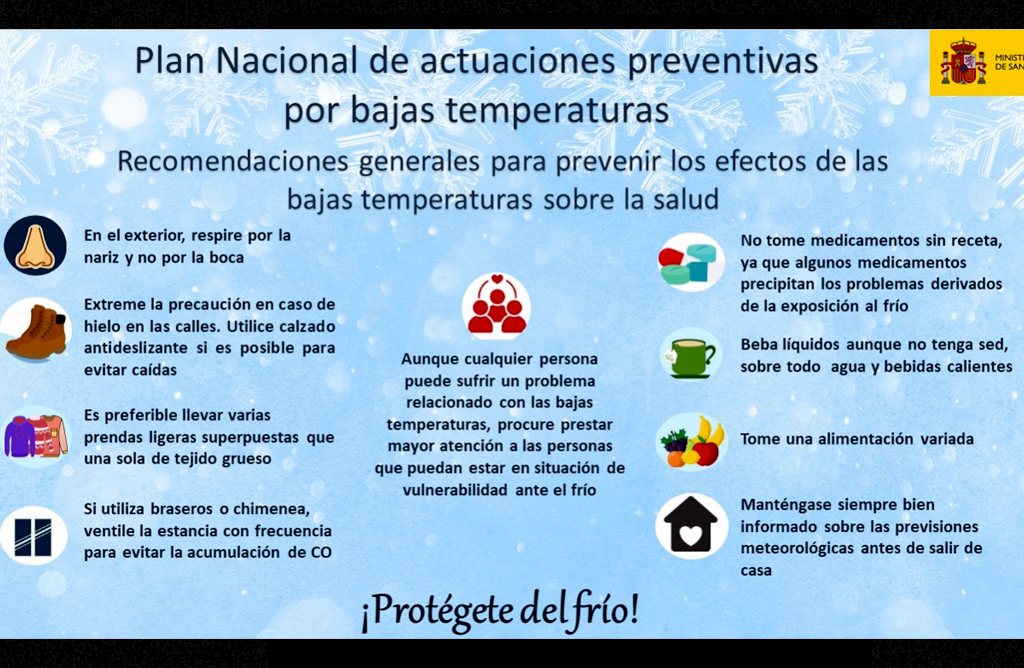 La Región se mantiene en nivel de riesgo 2 por bajas temperaturas